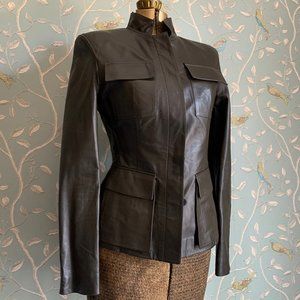 Gucci Brown Leather Jacket